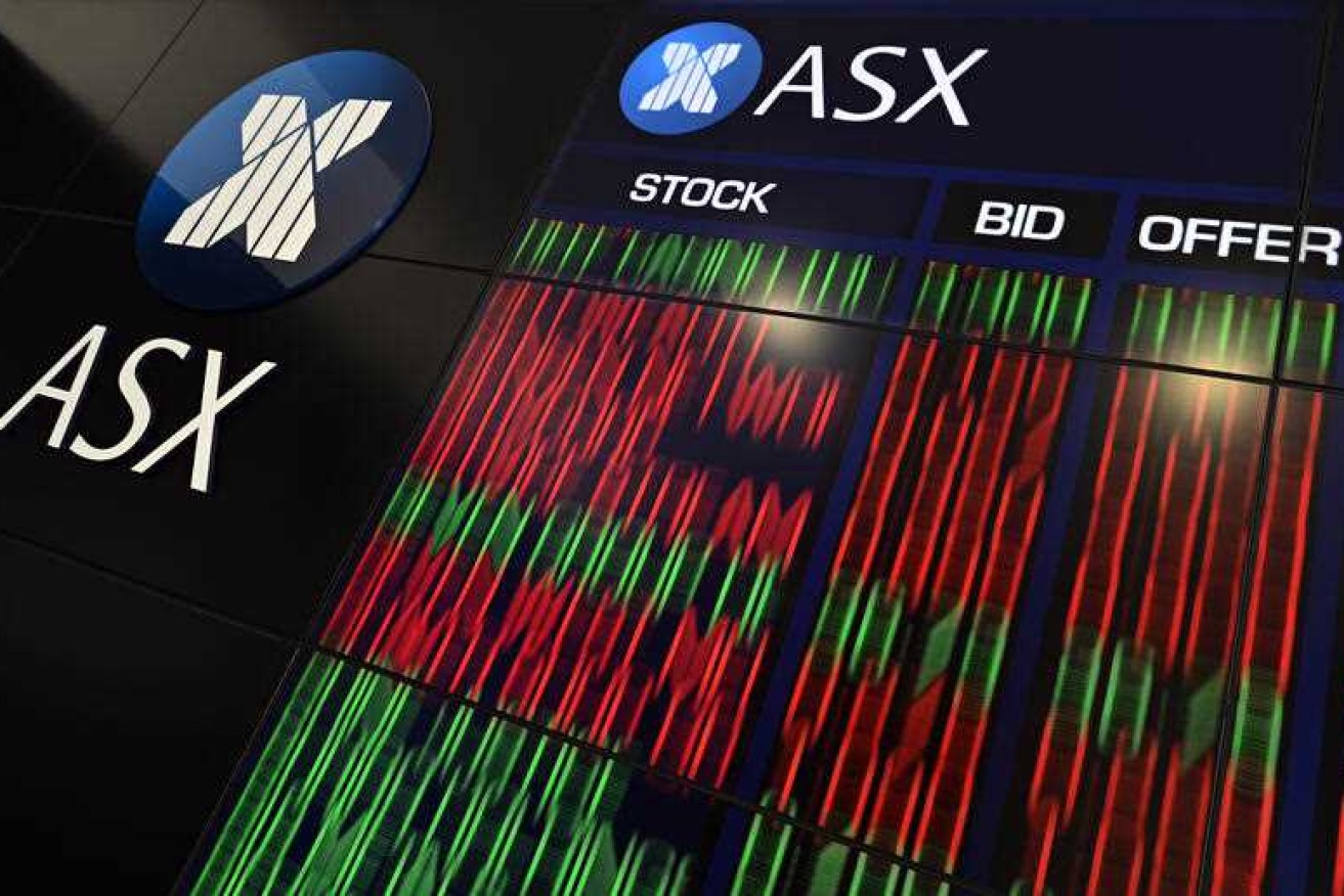 The Australian Securities Exchange fell sharply in morning trade, losing more than one per cent.