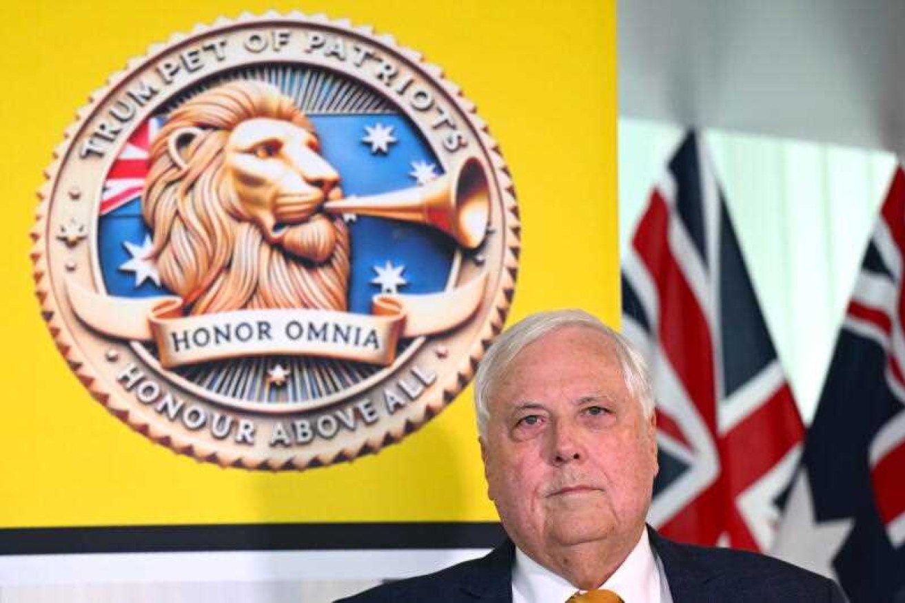 Clive Palmer vows to copy Trump by putting Australia first and clearing out career politicians.