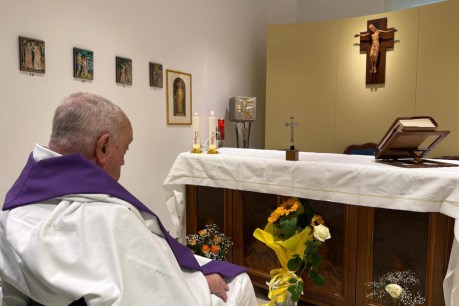First photo released of recovering Pope Francis