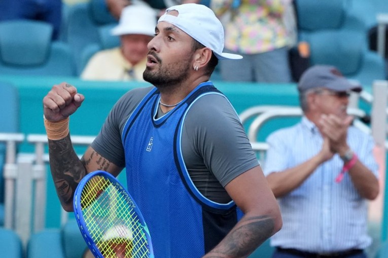Kyrgios storms back for long-awaited win in Miami