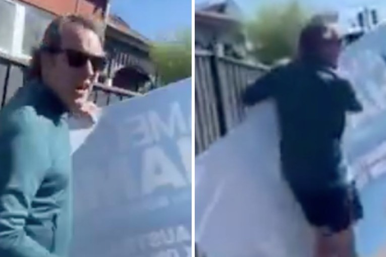 Teal MP’s husband apologises after sign stoush