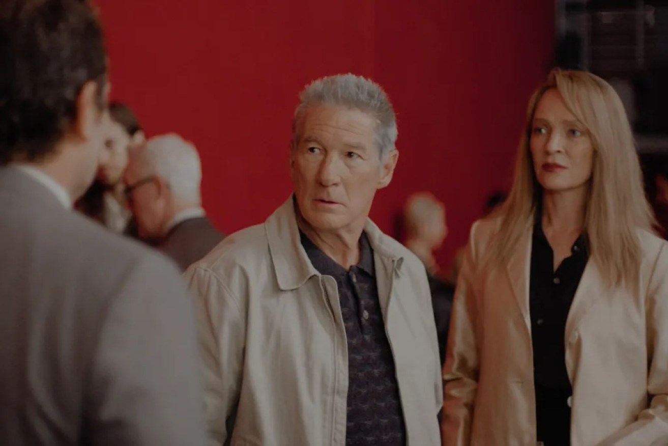 Richard Gere and Uma Thurman play husband and wife in a very personal story.
