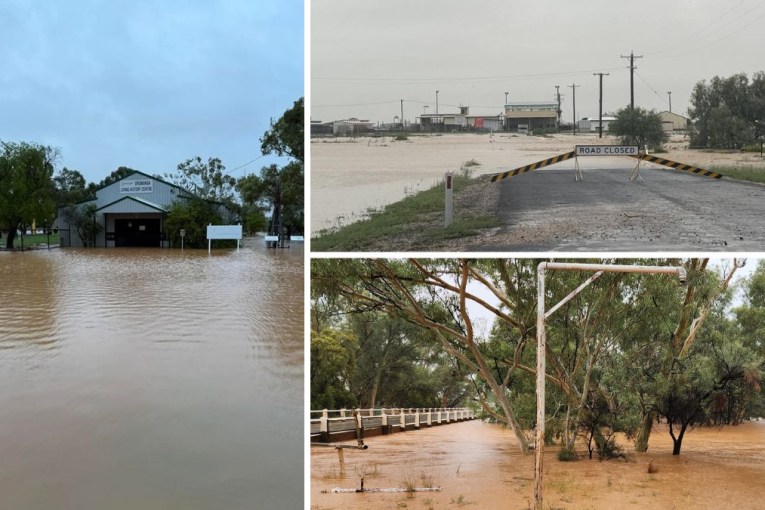 Furthest town from sea floods after record rain