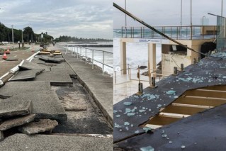 'Cyclone bomb' smashes Sydney roads, beaches