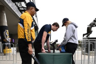 Security beefed up after stadium gun scare
