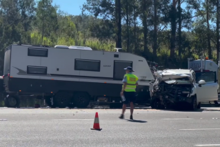 Two dead, four injured in multivehicle crash