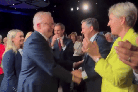 PM, Plibersek shrug off 'awkward' air kiss