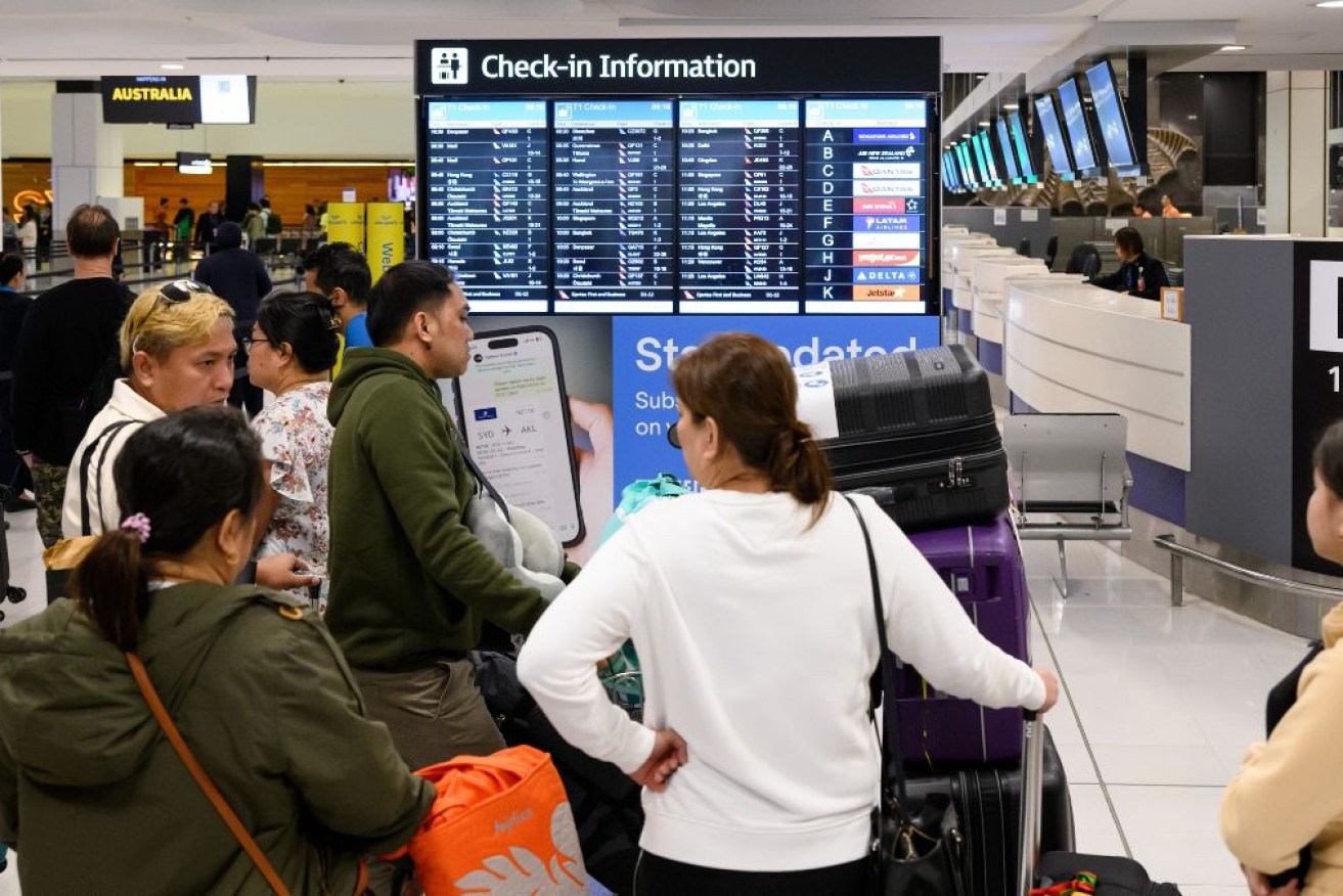The number of Australians travelling to the US has fallen in the past 12 months.