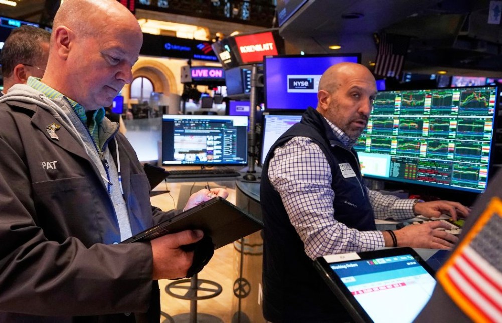 Wall Street stock market shares