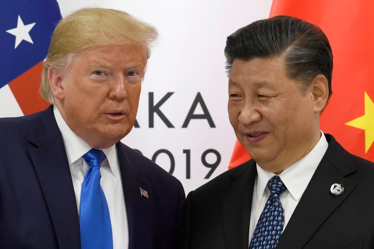 Trump, China profess opposite on trade talks