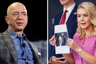Slighted Trump gets on line to Amazon founder