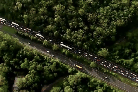 Motorway mayhem as metal debris shreds hundreds of tyres