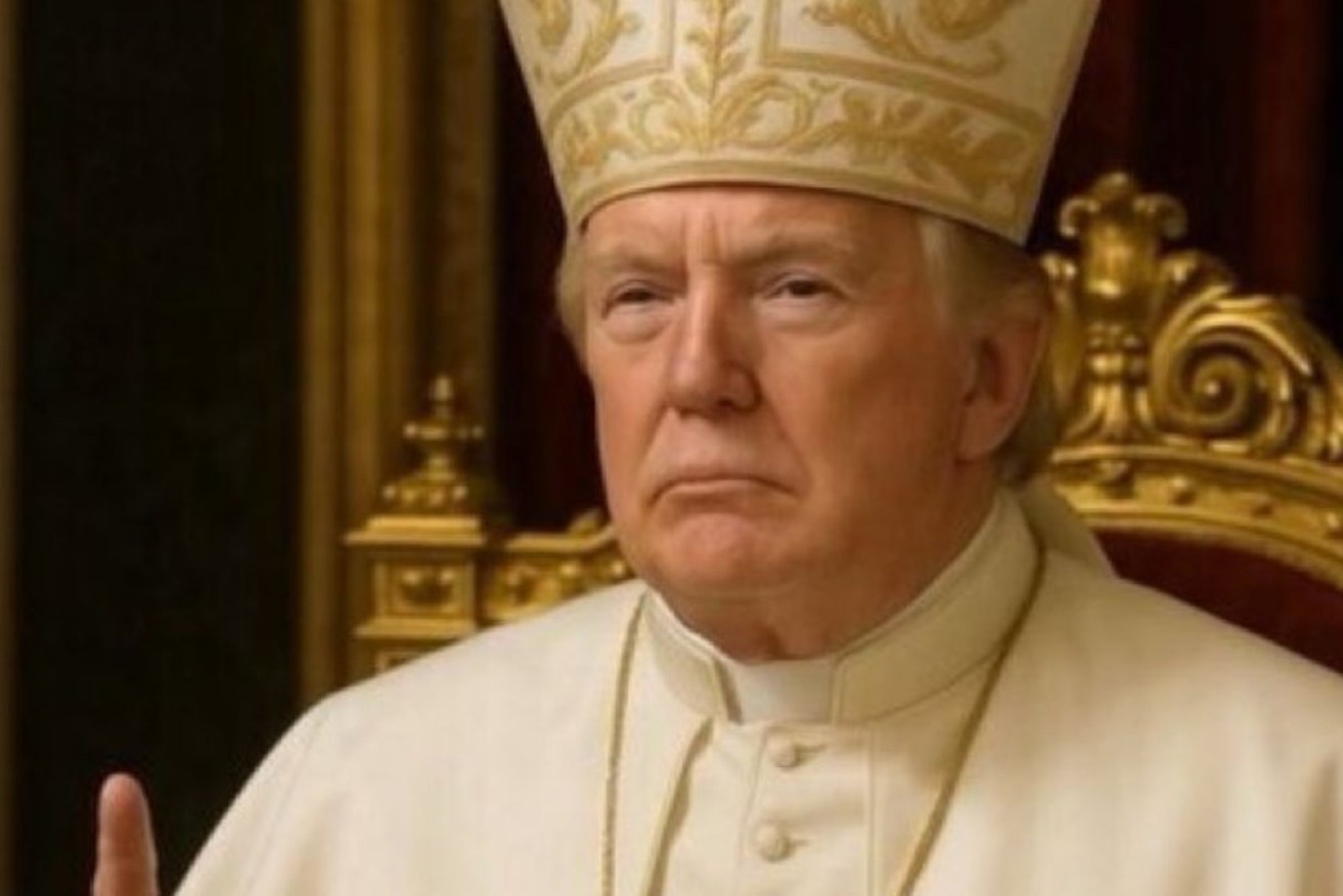 Donald Trump posted the AI-generated photo without a comment.