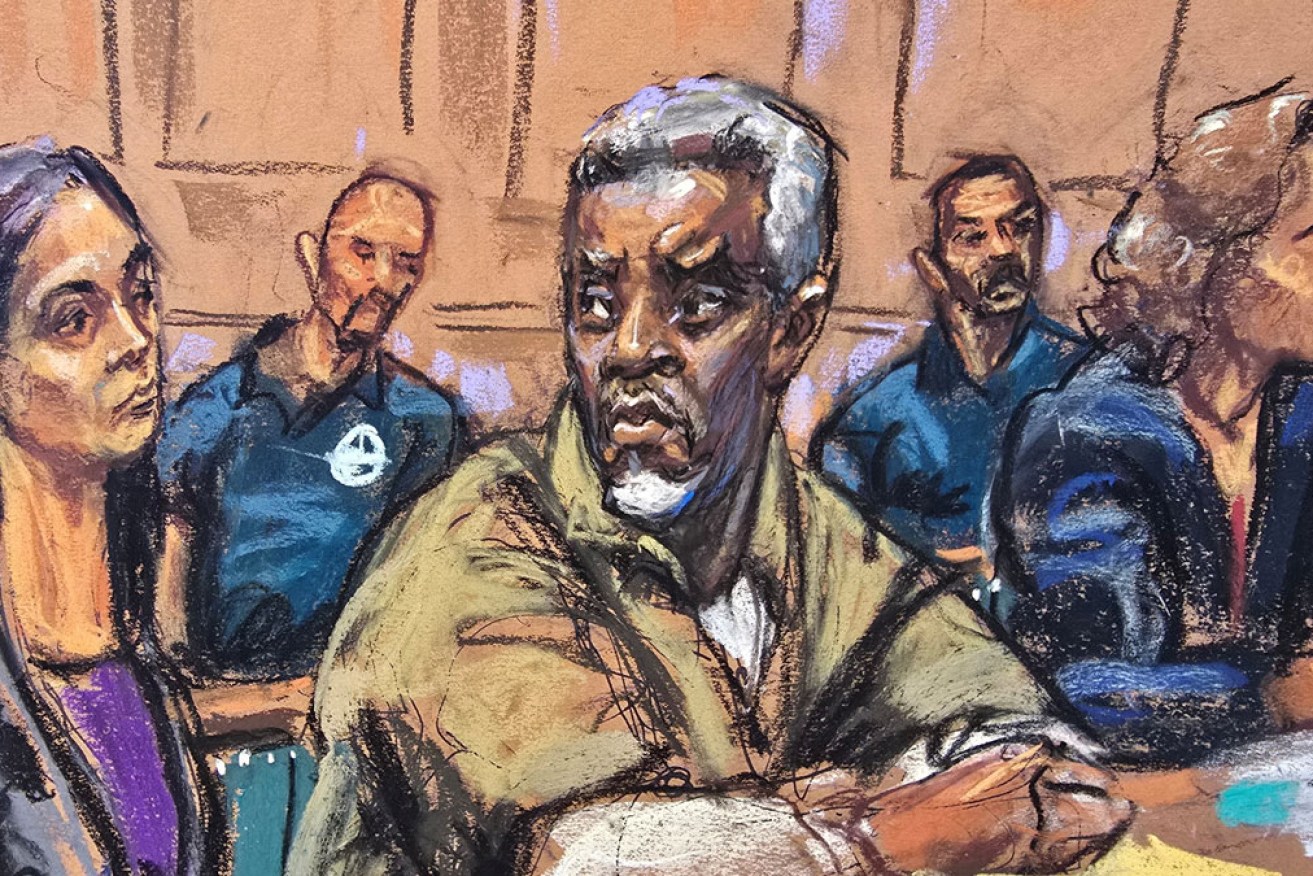 A courtroom sketch shows Sean 'Diddy' Combs at a conference ahead of his trial. <i>Photo: Reuters </i>