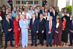Labor ministers all smiles at swearing-in
