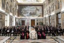 Albanese touches down for Pope inauguration