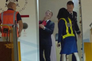 Macron downplays shove in face from wife 