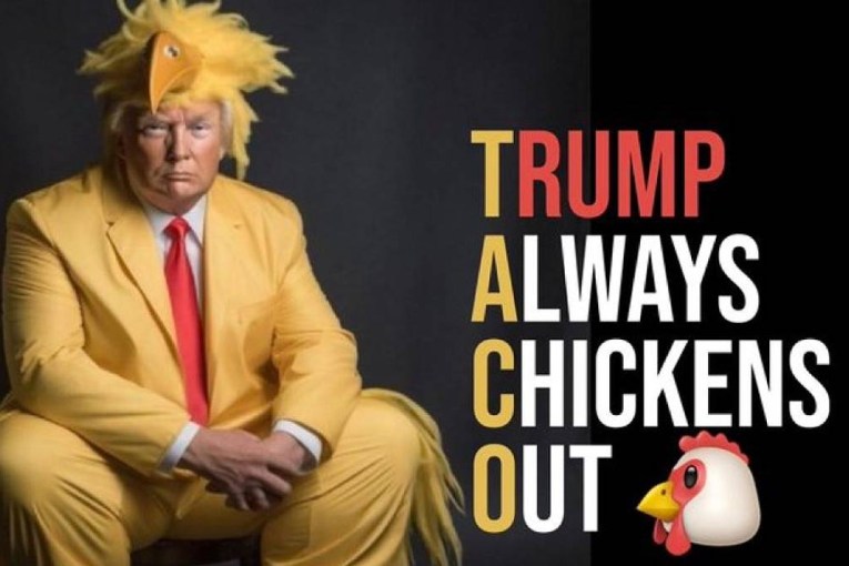 TACO Trump goes viral: President does 'chicken out'