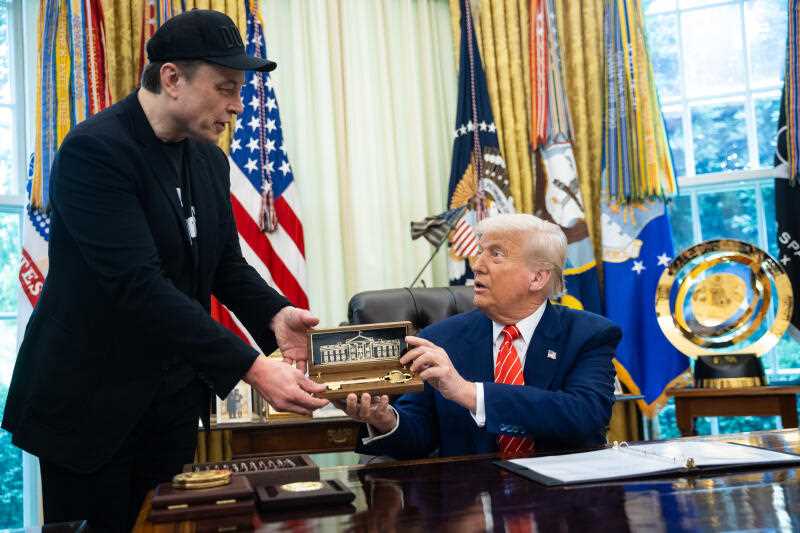 Donald Trump and Elon Musk