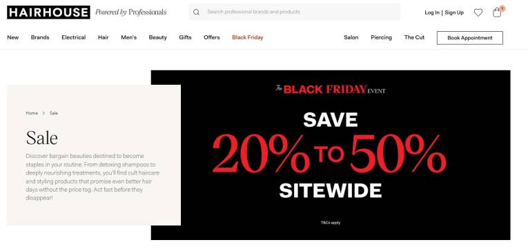 black friday retail fine