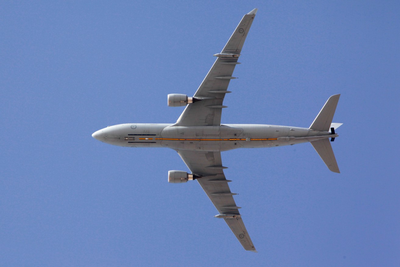 A group of Australians have been flown out of Tel Aviv in a RAAF KC-30 jet.