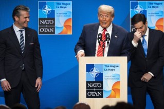 ‘Daddy’ Trump revels in war end at NATO summit