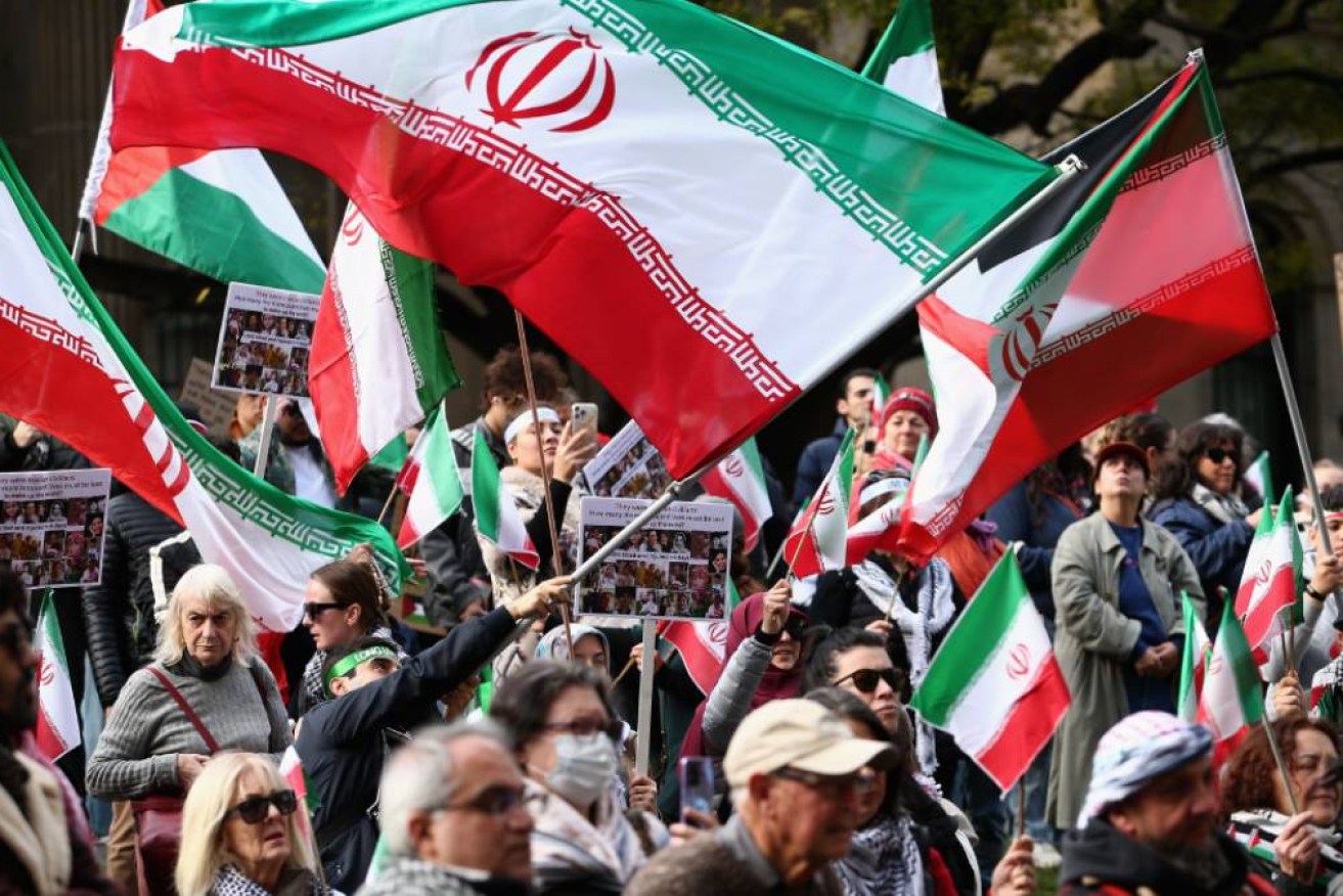 Members of the Australian Iranian community hold fears for family members trying to flee Tehran.