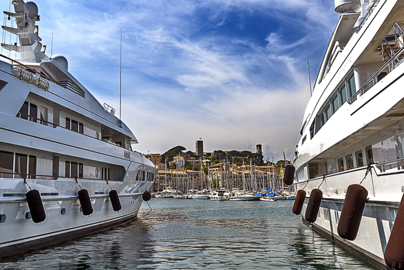 Cannes is a major cruise ship destination with visitors attracted to the glitz and glamour.