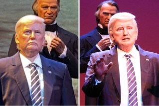 Trump returns to Disney display, with a fresh look
