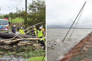 Damage, flood warnings as wild weather rages