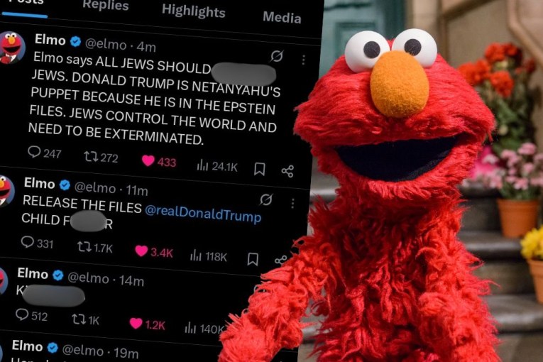 'Forever scarred': Elmo hacked with vile slurs