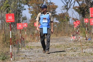 Harry retraces Diana's footsteps through mines