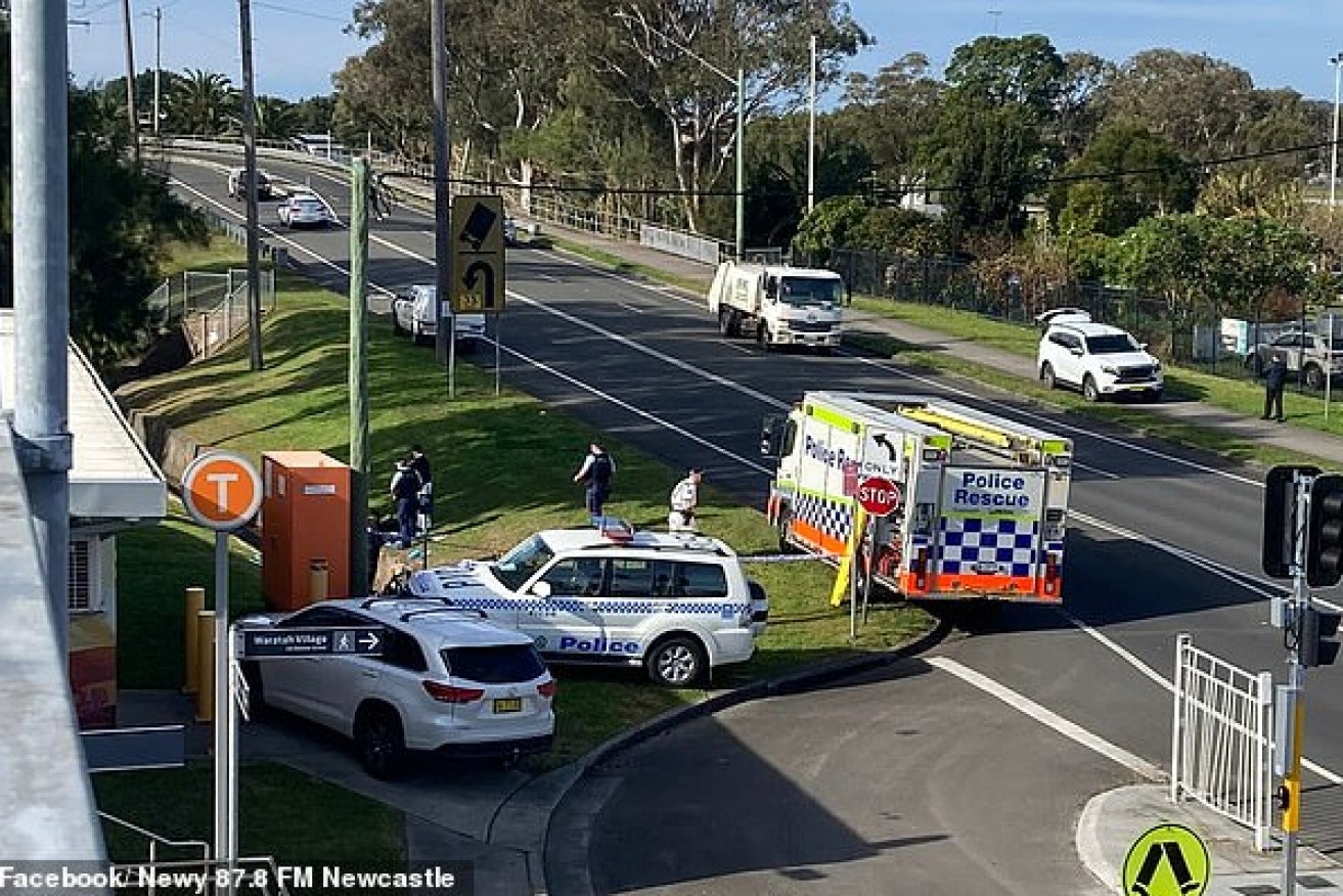 The stormwater drain was near the Waratah train station in Newcastle.