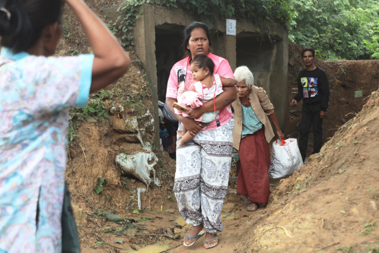 Hundreds of thousands of people had fled the border fighting.