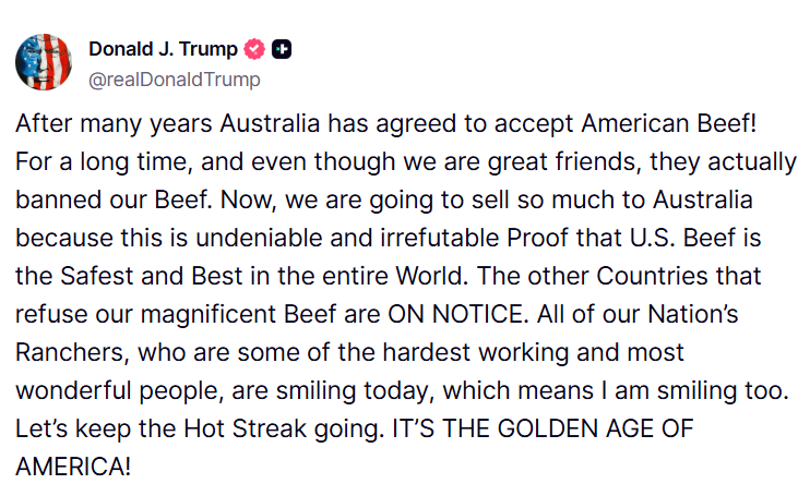 Australia US beef