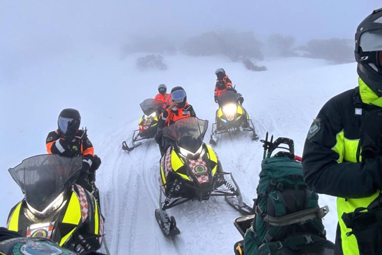 The group was rescued about six hours after sending out an alert for help.