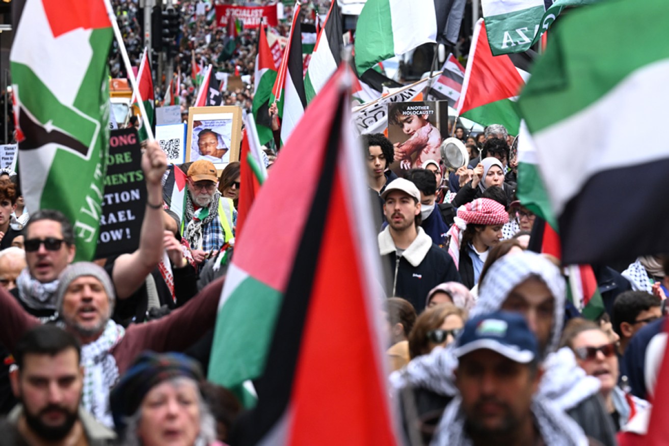 There is pressure on Australia to join France and the UK in recognising Palestinian statehood.
