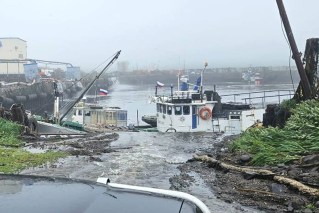 Buildings, vessels swept away as tsunami hits