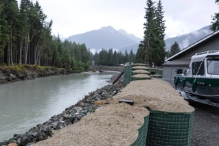 Evacuations as glacier releases record floodwater
