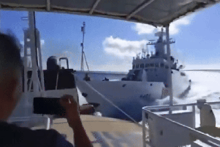 Video: Chinese ships collide during chase