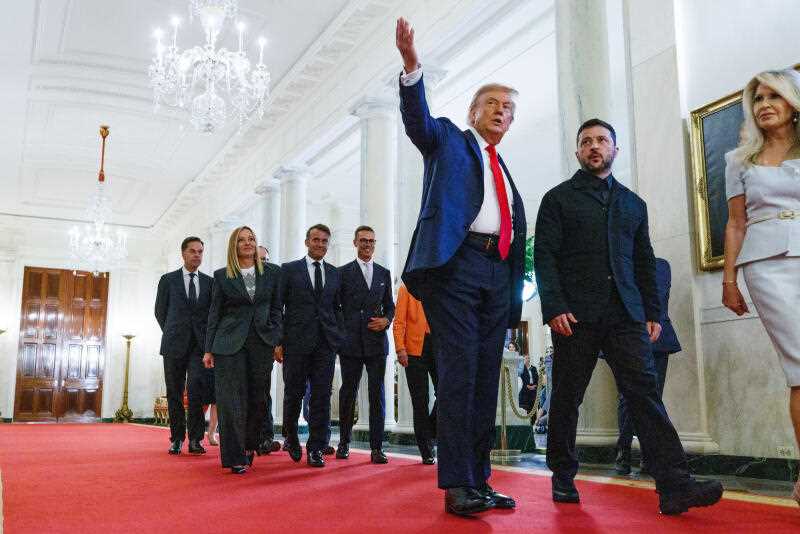 Trump and Zelensky