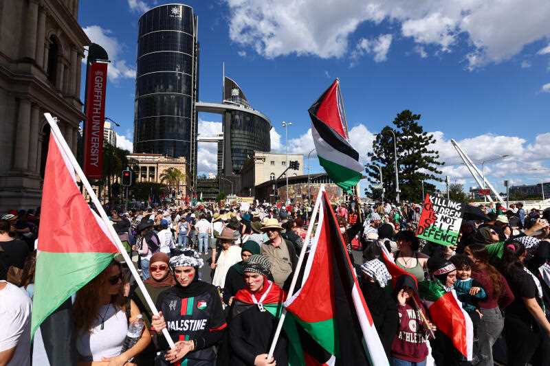 Brisbane Palestine protest 