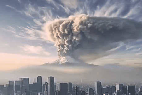 ‘Terrifying’ footage reveals Mount Fuji eruption
