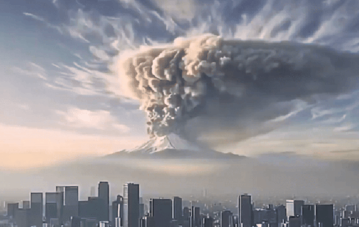 ‘Terrifying’ footage reveals Fuji eruption