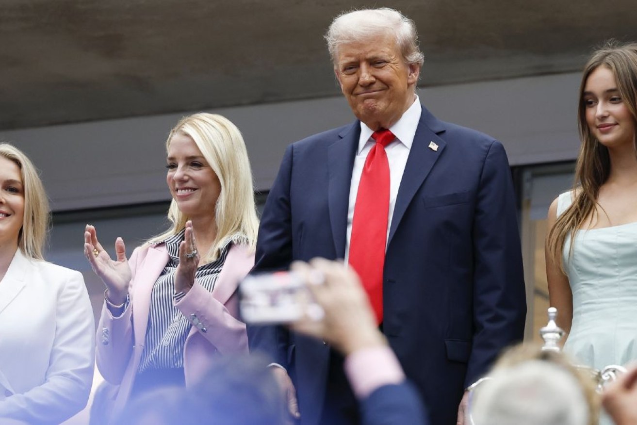 Donald Trump is the first president to attend the US Open final in 25 years.