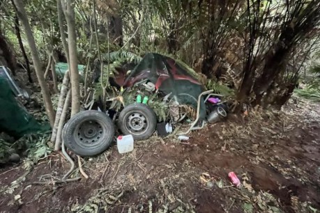 Fugitive dad's camp uncovered as kids found