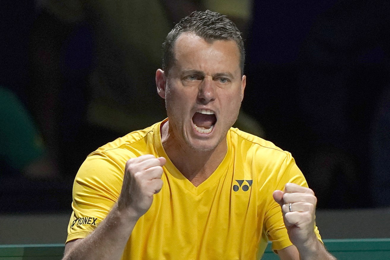 Australian Davis Cup captain Lleyton Hewitt has been banned from all tennis activity for two weeks.