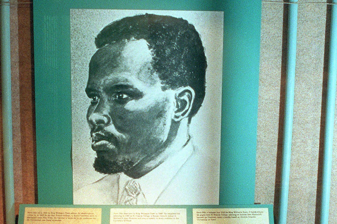 Anti-apartheid activist Steve Biko, died in 1977, after suspected torture by South African police.