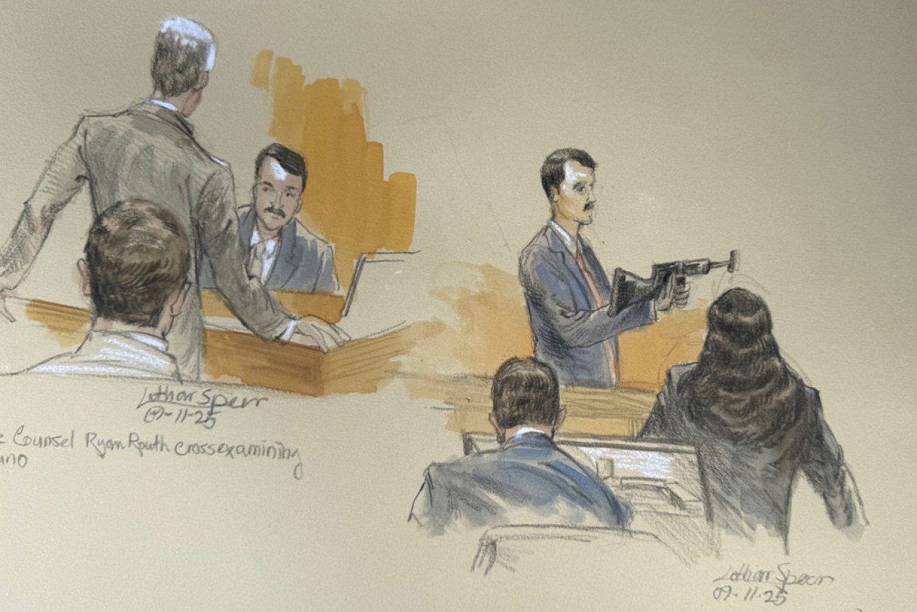 The man accused of trying to assassinate Donald Trump is representing himself at the trial. <i>Photo: AP</i>