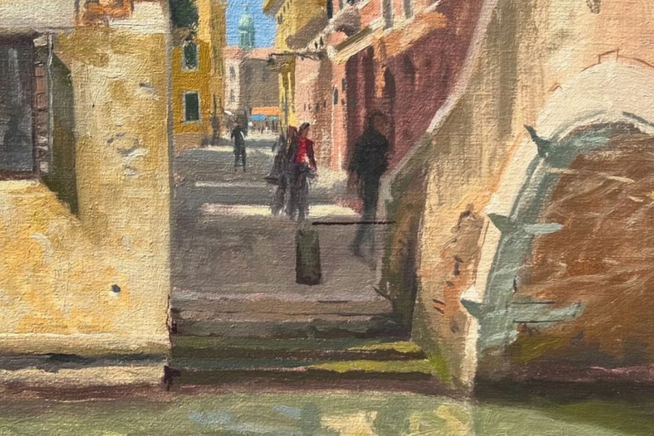 Detail from artwork <i>Canal Effects, Venice</i>, by David Henderson.